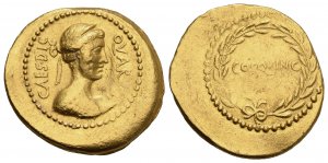 C. Julius Caesar, Aureus, Rome, 44 BC; AV (g ... 