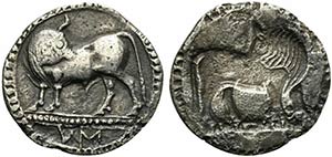 Lucania, Sybaris, Incuse Drachm, ca. 550-510 ... 