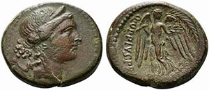 Q. Oppius, Bronze, Italy (?), ca. 46 BC; AE ... 