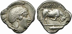 Lucania, Thurium, Stater, ca. 443-400 BC; AR ... 