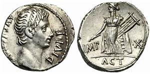 Augustus (27 BC - AD 14), Denarius, ... 