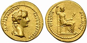 Tiberius (14-37), Aureus, Lugdunum, ca. AD ... 