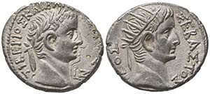 Tiberius (14-37), Tetradrachm, Egypt: ... 