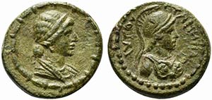 Livia, wife of Augustus, Bronze, Cilicia: ... 