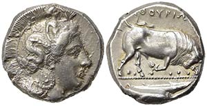 Lucania, Thurium, Distater, ca. 400-350 BC; ... 