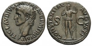 Claudius (41-54), As, Rome, ca. AD 41-50; AE ... 