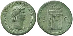 Nero (54-68), Sestertius, Rome, ca. AD 64; ... 