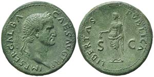 Galba (68-69), Sestertius, Rome, October AD ... 