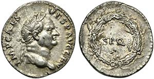 Vespasian (69-79), Denarius, Rome, AD 73; AR ... 