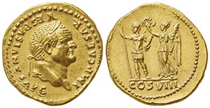 Vespasian (69-79), Aureus, Rome, AD 77-78; ... 
