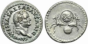 Divus Vespasian, Denarius struck under ... 