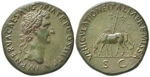 Nerva (96-98), Sestertius, Rome, AD 97; AE ... 