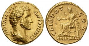 Antoninus Pius Caesar, Aureus struck under ... 