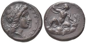 Bruttium, Kroton, Stater, ca. 400-325 BC; AR ... 