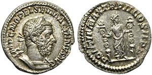 Macrinus (217-218), Denarius, Rome, AD 218; ... 