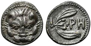 Bruttium, Rhegion, Litra, ca. 415-387 BC; AR ... 