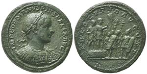Gordian III (238-244), Bimetallic Medallion, ... 