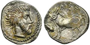 Sicily, Abakainon, Litra, ca. 420-410 BC; AR ... 