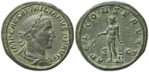 Aemilian (253), Sestertius, Rome, July - ... 