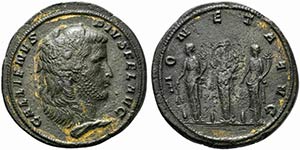 Gallienus (253-268), Medallion, Rome, ca. AD ... 