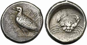 Sicily, Akragas, Tetradrachm, ca. 470-460 ... 