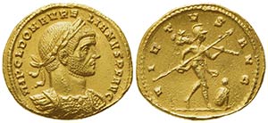 Aurelian (270-275), Aureus, Mediolanum, ca. ... 