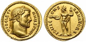 Diocletian (284-305), Aureus, Siscia, AD ... 