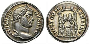 Maximianus Herculius (286-310), Argenteus, ... 