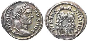 Maximianus Herculius (286-310), Argenteus, ... 