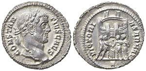 Constantius I (Caesar, 293-305), Argenteus, ... 