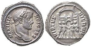 Galerius (Caesar, 293-305), Argenteus, Rome, ... 