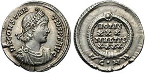 Constantius II (337-361), Reduced Siliqua, ... 
