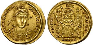 Constantius II (337-361), Solidus, Antioch, ... 