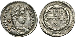 Julian II (360-363), Reduced Siliqua, ... 