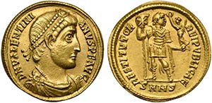 Valentinian I (364-375), Solidus, Nicomedia, ... 