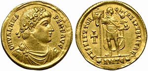 Valens (364-378), Solidus, Antioch, AD ... 