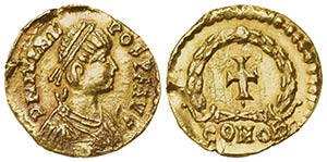Julius Nepos (474-475), Tremissis, Ravenna, ... 