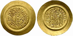 Lombards, Aistulf (749-756), Tremissis, ... 