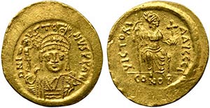Justin II (565-578), Solidus, ... 
