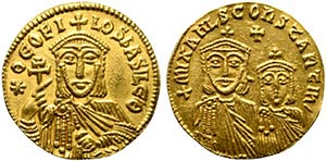 Theophilus with Michael II and Constantine ... 