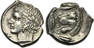 Sicily, Leontinoi, Tetradrachm, ca. 455-430 ... 