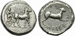 Sicily, Messana, Tetradrachm, ca. 480-478 ... 