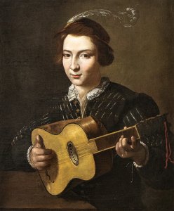 PIETRO PAOLINI (Lucca, 1603 - 1681)Suonatore ... 