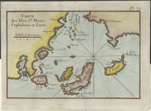 Carte des Isles S.te Maure Cephalonie et ... 