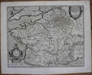 Map of ancient France taken from Ortelius ... 