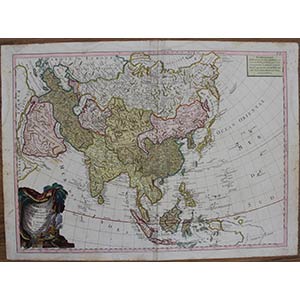 Map of Asia after an earlier map by Jean ... 