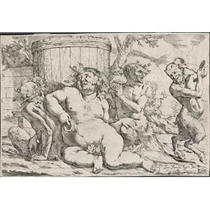 Francesco Burani (1600-c.1648)Silenus with ... 