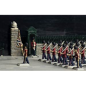 DIORAMA OF GUARDS AND BAND WITH ... 