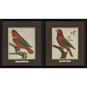 TWO FLYING PICTURES (BLACK FRAME)Pair of ... 