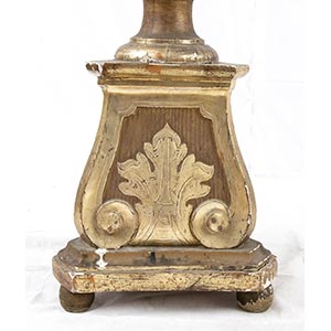Italian gilt wood torch holder - ... 
